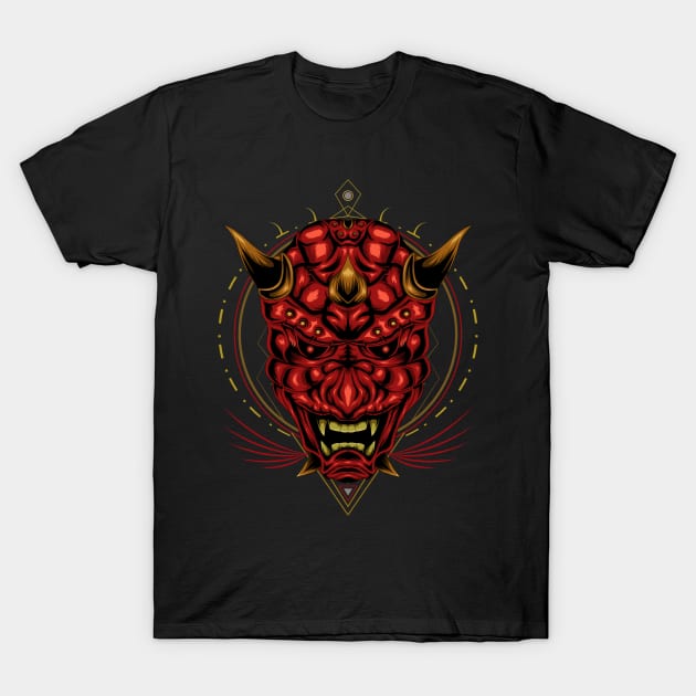 Devil head illustration T-Shirt by AGORA studio